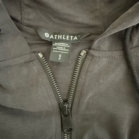 Athleta Seasoft Bubble Hem Full Zip Hoodie Womens SM - Picture 7 of 7
